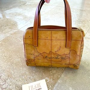 Alviero Martini handbag. Classic map print